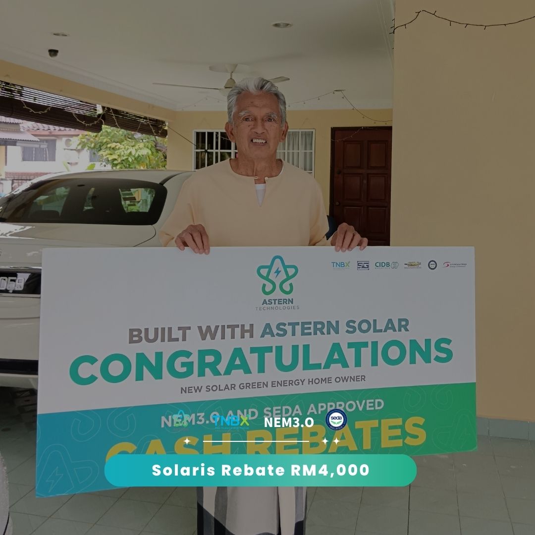 Astern customer with Solaris cash rebate